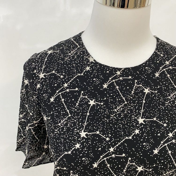 Saint Laurent Paris Saint Laurent Star Print Mini Dress Size 34 Size XS / US 0-2 / IT 36-38 - 6 Thumbnail