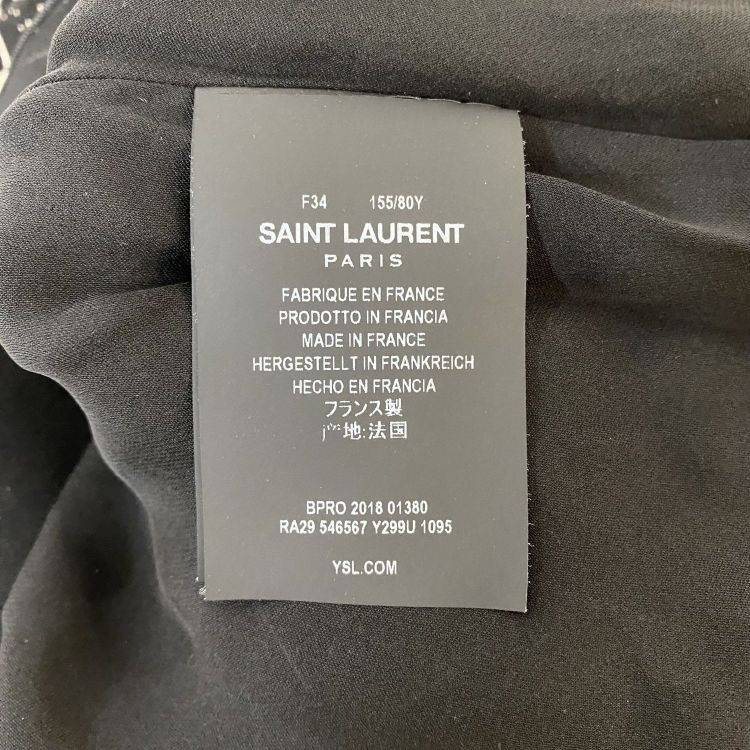 Saint Laurent Paris Saint Laurent Star Print Mini Dress Size 34 Size XS / US 0-2 / IT 36-38 - 4 Thumbnail