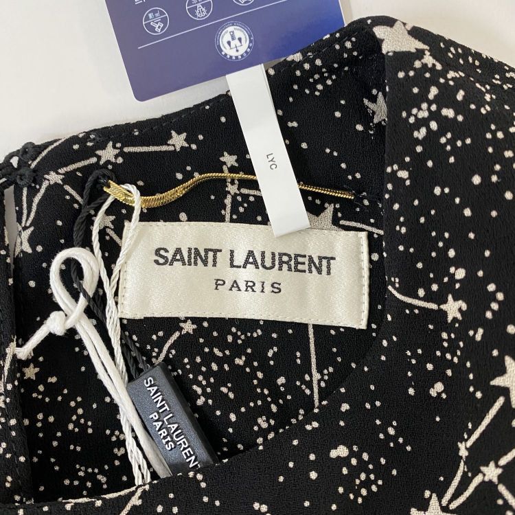 Saint Laurent Paris Saint Laurent Star Print Mini Dress Size 34 Size XS / US 0-2 / IT 36-38 - 3 Thumbnail