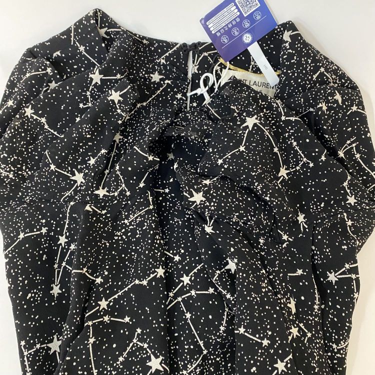 Saint Laurent Paris Saint Laurent Star Print Mini Dress Size 34 Size XS / US 0-2 / IT 36-38 - 10 Thumbnail