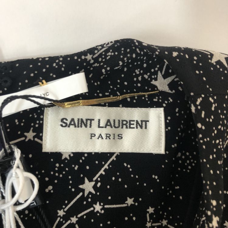 Saint Laurent Paris Saint Laurent Constellation Star Silk Dress Size 38 Size S / US 4 / IT 40 - 3 Thumbnail