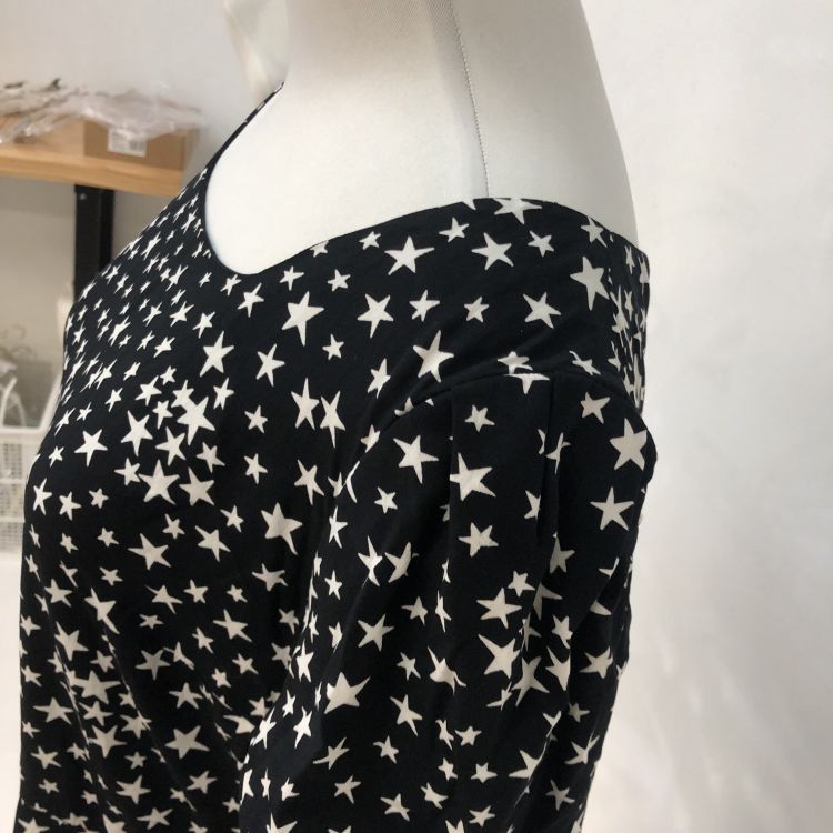 Saint Laurent Paris Saint Laurent Star Print Mini Dress Size 44 Size L / US 10 / IT 46 - 7 Thumbnail