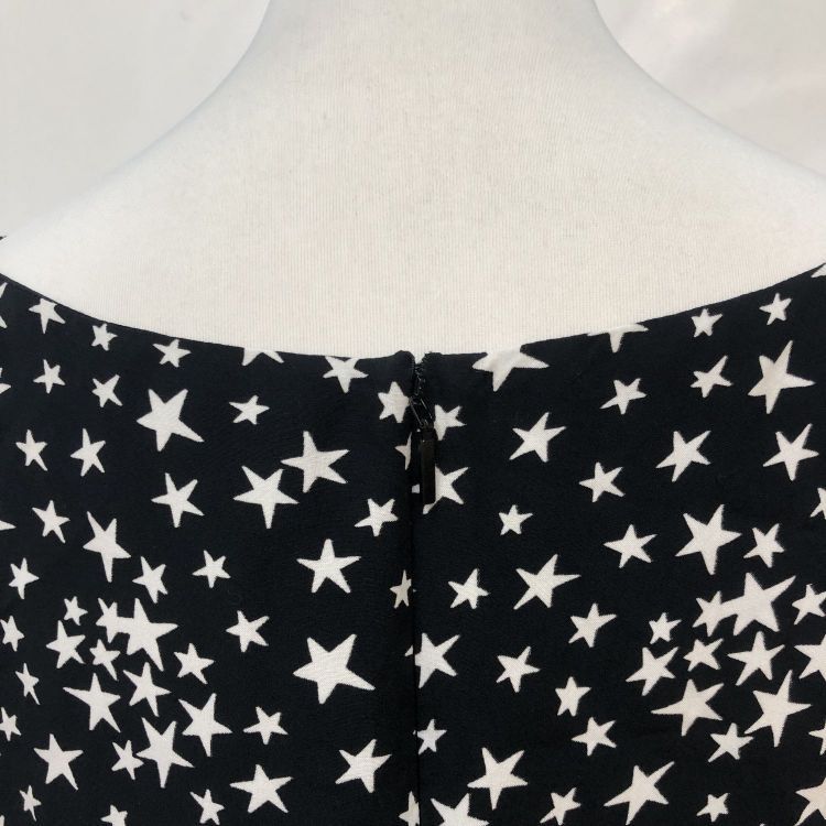 Saint Laurent Paris Saint Laurent Star Print Mini Dress Size 44 Size L / US 10 / IT 46 - 11 Thumbnail