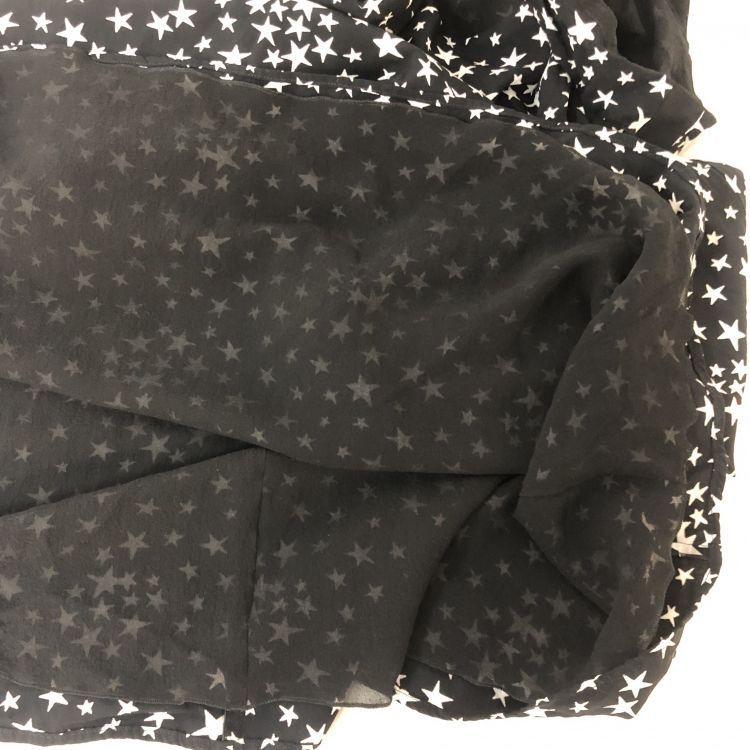 Saint Laurent Paris Saint Laurent Star Print Mini Dress Size 44 Size L / US 10 / IT 46 - 10 Thumbnail