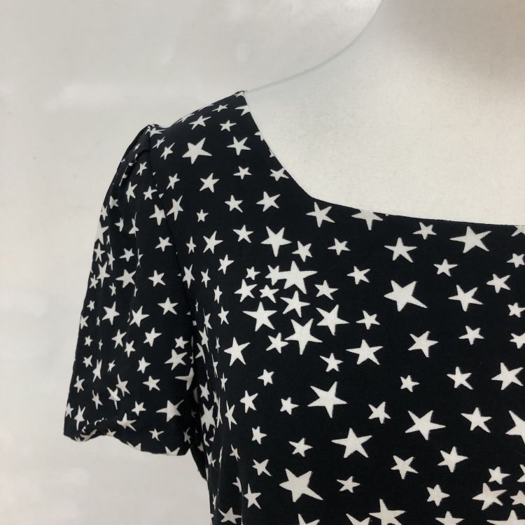 Saint Laurent Paris Saint Laurent Star Print Mini Dress Size 44 Size L / US 10 / IT 46 - 6 Thumbnail