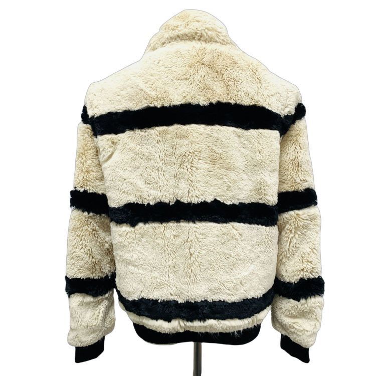 Saint Laurent Paris Saint Laurent Striped Faux Fur Jacket Size 34 Size XS / US 0-2 / IT 36-38 - 2 Thumbnail