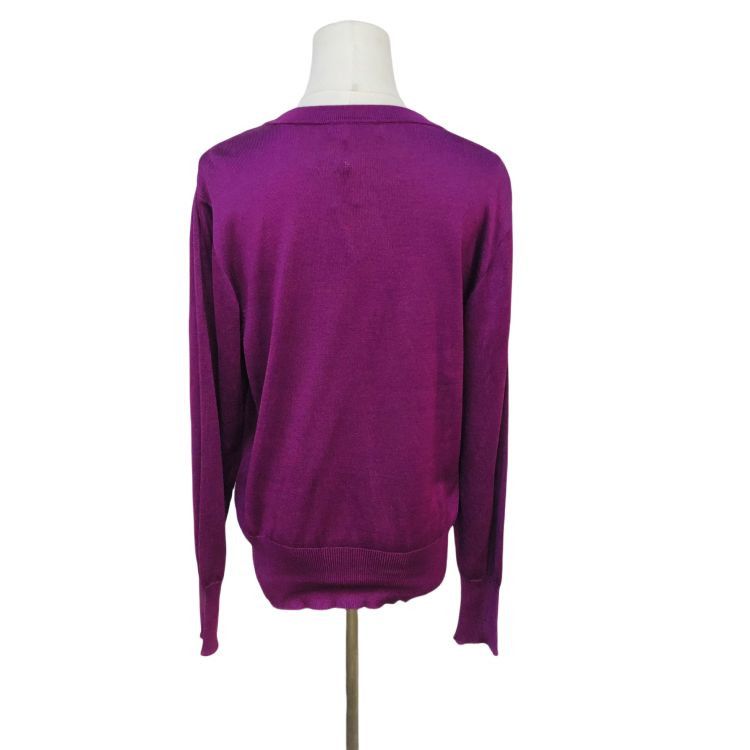 Yves Saint Laurent Yves Saint Laurent Silk Knit Cardigan Size M Size M / US 6-8 / IT 42-44 - 2 Thumbnail