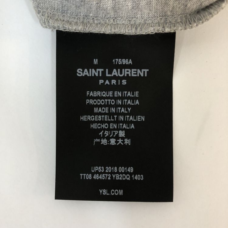 Saint Laurent Paris Saint Laurent Logo T-Shirt Size M Size US M / EU 48-50 / 2 - 3 Thumbnail