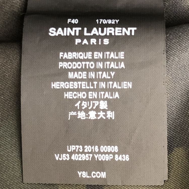 Saint Laurent Paris Saint Laurent Camouflage Bomber Jacket Size 40 Size M / US 6-8 / IT 42-44 - 3 Thumbnail