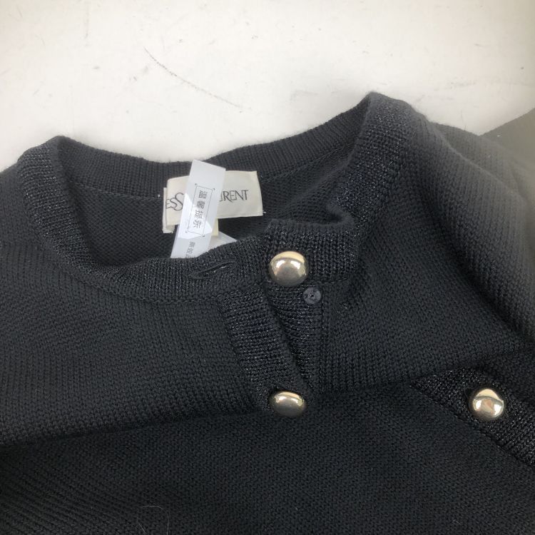Saint Laurent Paris Saint Laurent Metallic Wool Sweater Size L Size L / US 10 / IT 46 - 6 Thumbnail