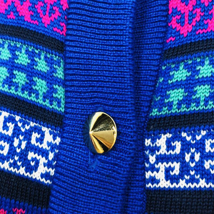 Yves Saint Laurent Yves Saint Laurent Patterned Knit Cardigan Size M Size M / US 6-8 / IT 42-44 - 5 Thumbnail