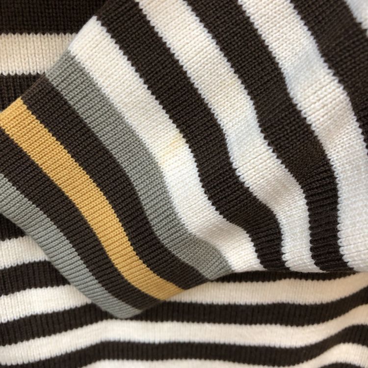 Yves Saint Laurent Yves Saint Laurent Striped Knit Sweater Size S Size S / US 4 / IT 40 - 6 Thumbnail