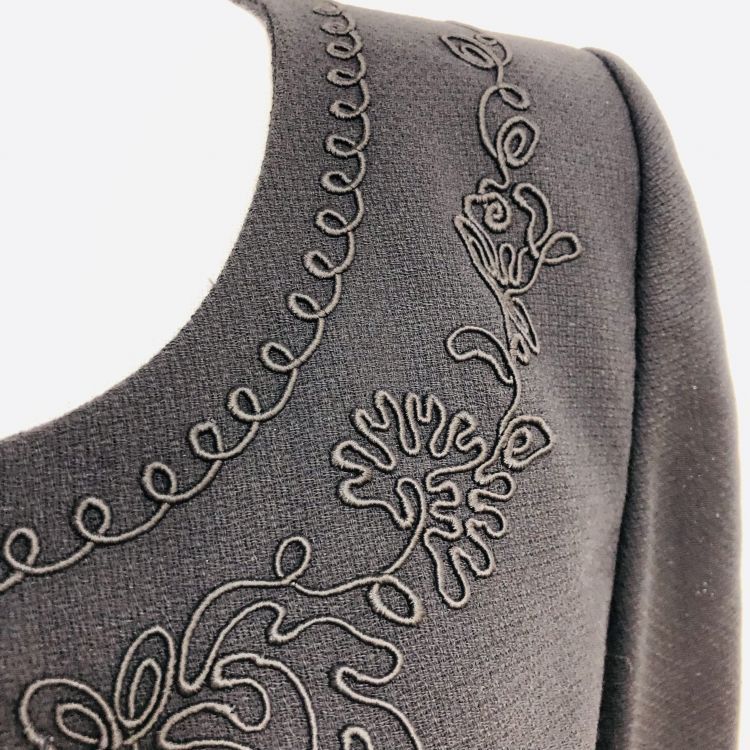 Yves Saint Laurent Yves Saint Laurent Black Embroidered Jacket Size M Size M / US 6-8 / IT 42-44 - 7 Thumbnail