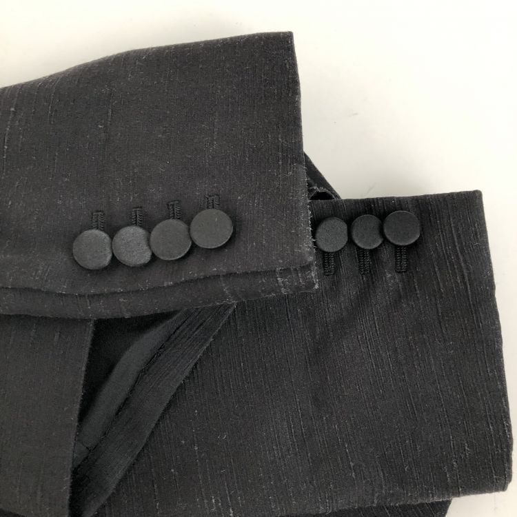 Saint Laurent Paris Saint Laurent Black Silk Blazer Size 36R Size 36R - 6 Thumbnail