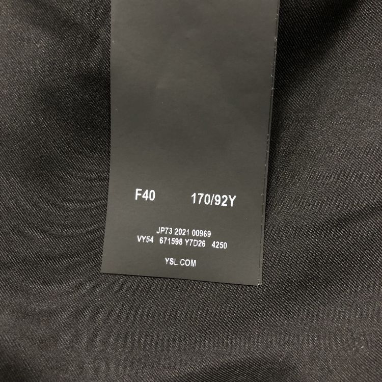 Saint Laurent Paris Saint Laurent Blue Textured Wool Mohair Blazer Size F40 Size M / US 6-8 / IT 42-44 - 3 Thumbnail