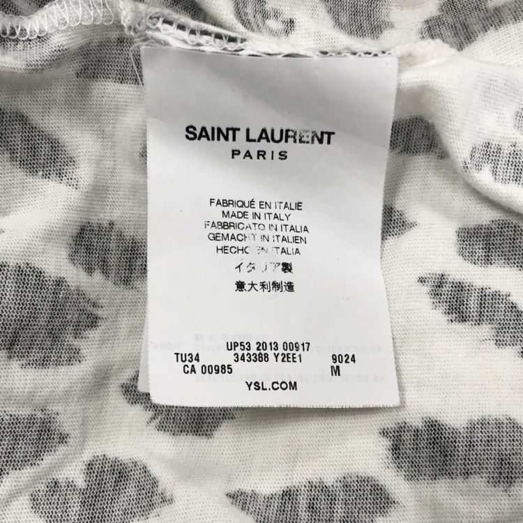 Saint Laurent Paris Saint Laurent Leopard Print T-Shirt Size M Size US M / EU 48-50 / 2 - 3 Thumbnail