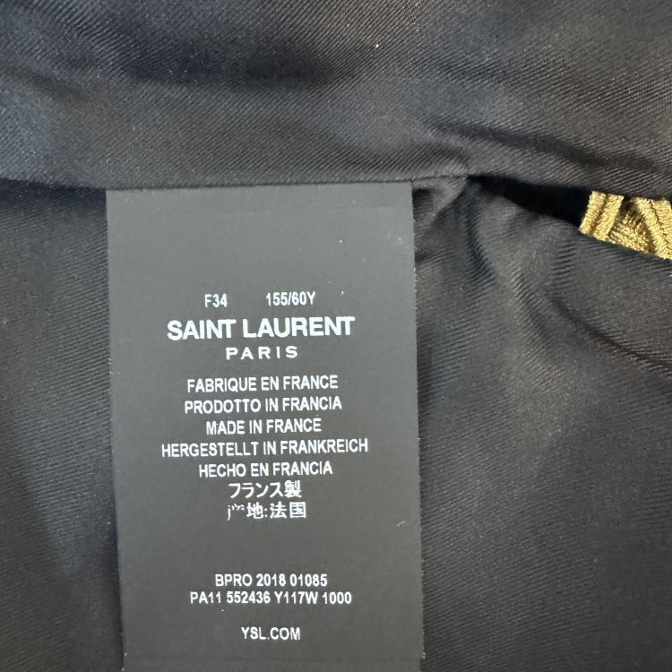 Saint Laurent Paris Saint Laurent Gold Embroidery Shorts Size 34 Size 25" / US 0 / IT 36 - 4 Thumbnail