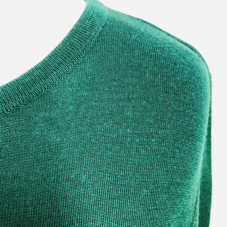 Saint Laurent Paris Saint Laurent Green Logo Knit Sweater Size M Size M / US 6-8 / IT 42-44 - 5 Thumbnail