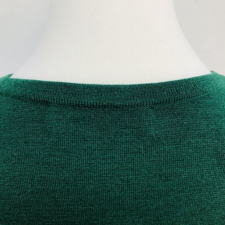 Saint Laurent Paris Saint Laurent Green Logo Knit Sweater Size M Size M / US 6-8 / IT 42-44 - 4 Thumbnail