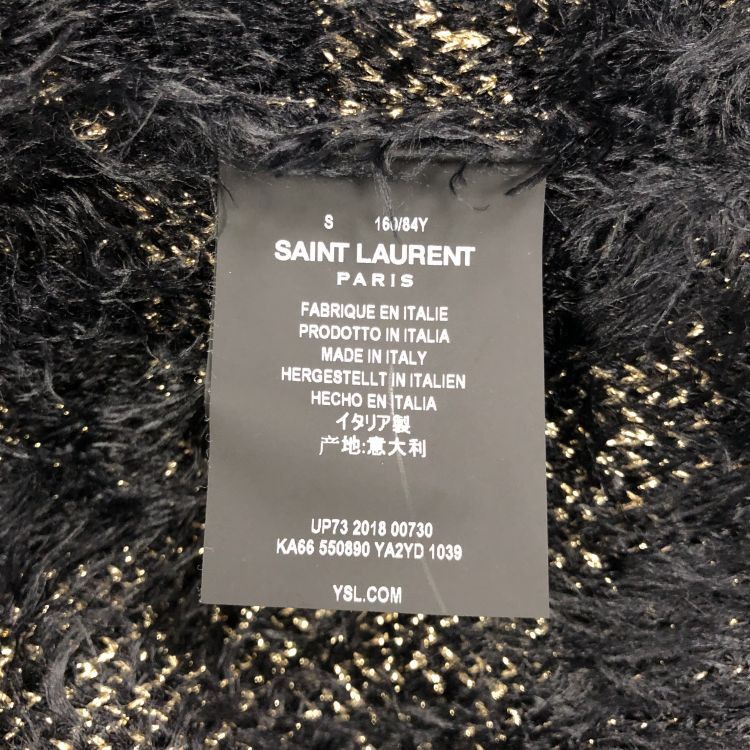 Saint Laurent Paris Saint Laurent Gold Star Shaggy Cardigan Size S Size US S / EU 44-46 / 1 - 3 Thumbnail