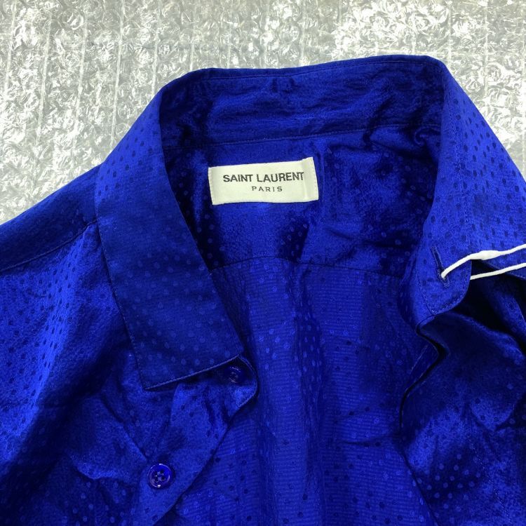 Saint Laurent Paris Saint Laurent Jacquard Dot Shirt Size S Size US S / EU 44-46 / 1 - 5 Thumbnail