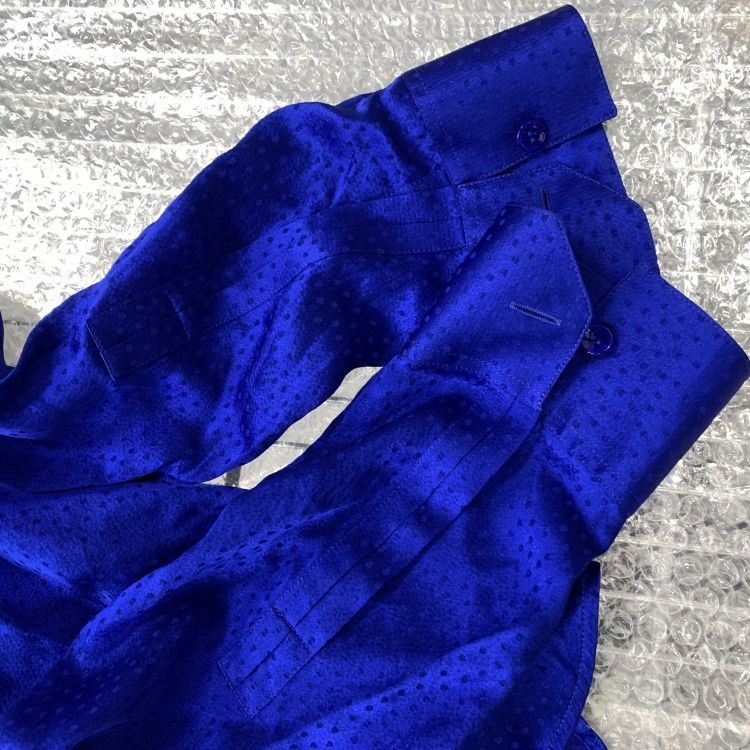 Saint Laurent Paris Saint Laurent Jacquard Dot Shirt Size S Size US S / EU 44-46 / 1 - 8 Thumbnail