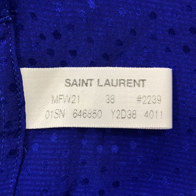 Saint Laurent Paris Saint Laurent Jacquard Dot Shirt Size S Size US S / EU 44-46 / 1 - 4 Thumbnail