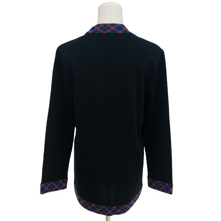 Saint Laurent Paris Saint Laurent Pattern Trim Wool Cardigan Size M Size M / US 6-8 / IT 42-44 - 2 Thumbnail