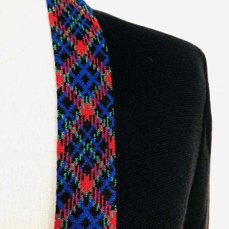 Saint Laurent Paris Saint Laurent Pattern Trim Wool Cardigan Size M Size M / US 6-8 / IT 42-44 - 6 Thumbnail