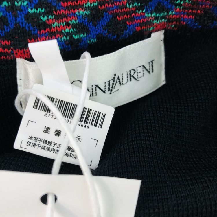 Saint Laurent Paris Saint Laurent Pattern Trim Wool Cardigan Size M Size M / US 6-8 / IT 42-44 - 7 Thumbnail