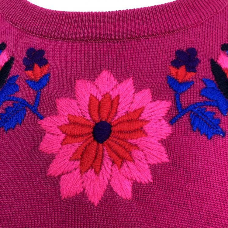 Yves Saint Laurent Yves Saint Laurent Floral Embroidered Sweater Size M Size M / US 6-8 / IT 42-44 - 6 Thumbnail