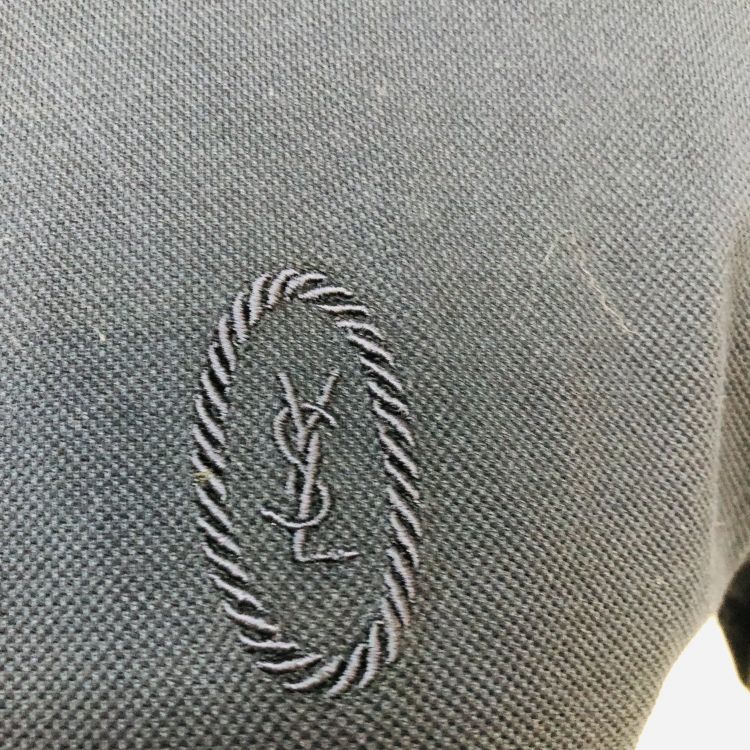 Saint Laurent Paris Saint Laurent YSL Logo Embroidered Polo Shirt Size S Size S / US 4 / IT 40 - 7 Thumbnail