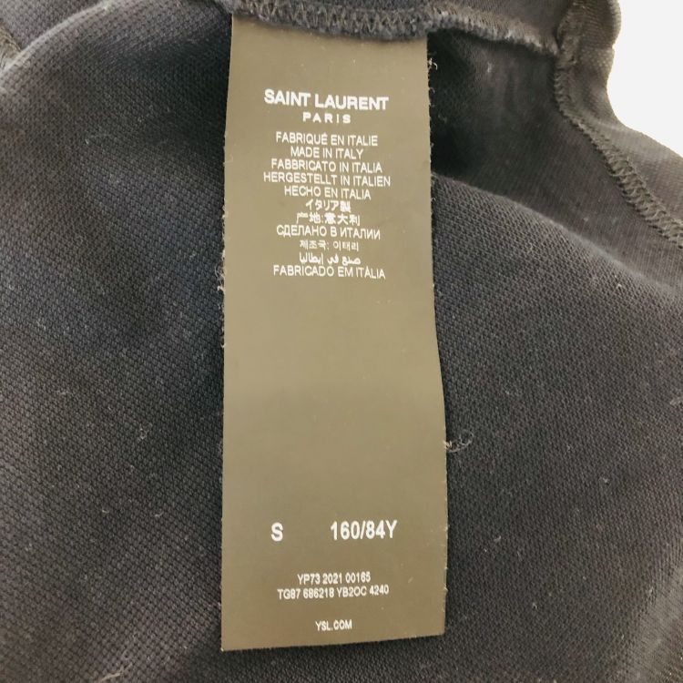 Saint Laurent Paris Saint Laurent YSL Logo Embroidered Polo Shirt Size S Size S / US 4 / IT 40 - 4 Thumbnail
