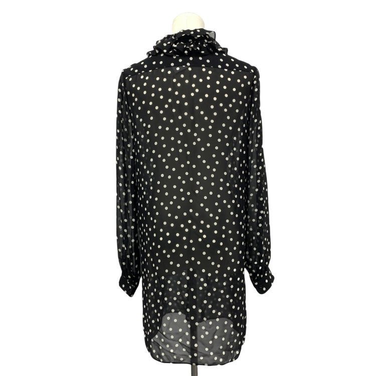 Saint Laurent Paris Saint Laurent Polka Dot Silk Blouse Size 34 Size XS / US 0-2 / IT 36-38 - 2 Thumbnail