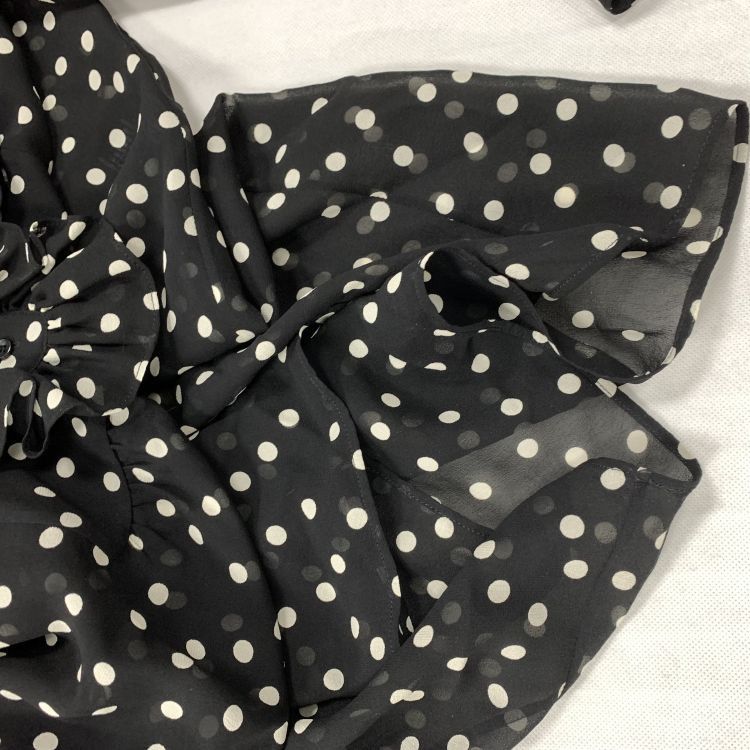 Saint Laurent Paris Saint Laurent Polka Dot Silk Blouse Size 34 Size XS / US 0-2 / IT 36-38 - 8 Thumbnail
