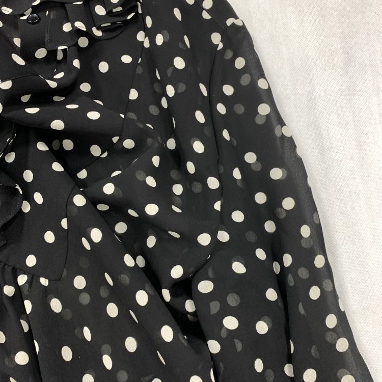 Saint Laurent Paris Saint Laurent Polka Dot Silk Blouse Size 34 Size XS / US 0-2 / IT 36-38 - 7 Thumbnail