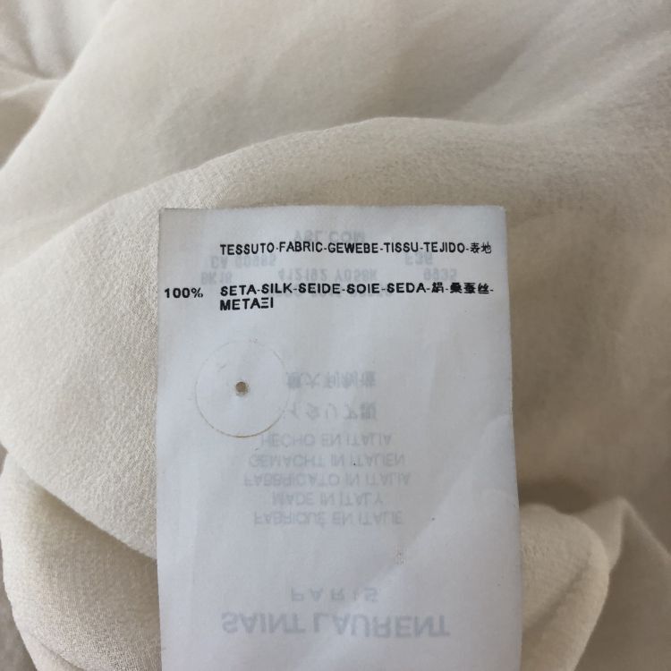 Saint Laurent Paris Saint Laurent Silk Tie Neck Blouse Size 36 Size XS / US 0-2 / IT 36-38 - 5 Thumbnail