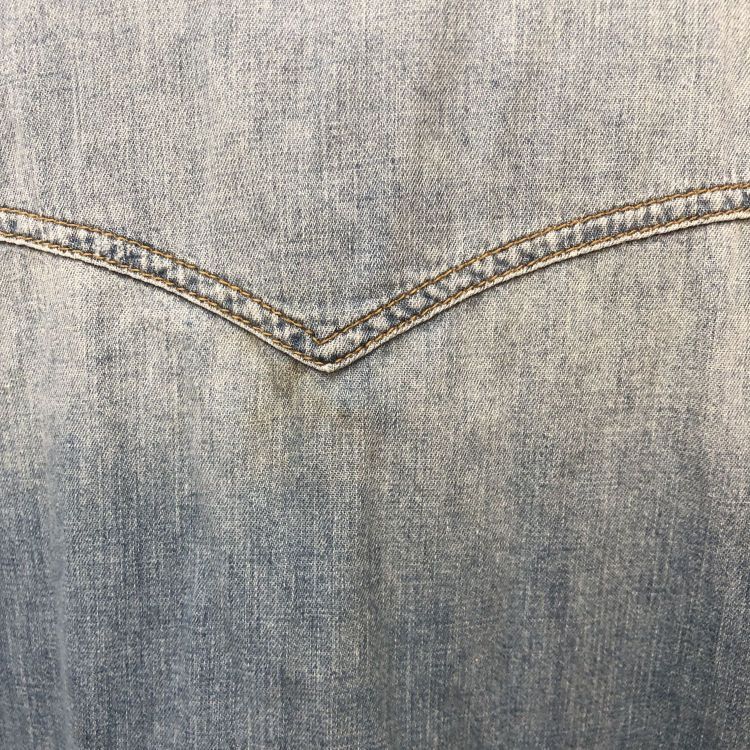 Saint Laurent Paris Saint Laurent Lace-Up Denim Shirt Size XL Size US XL / EU 56 / 4 - 9 Thumbnail