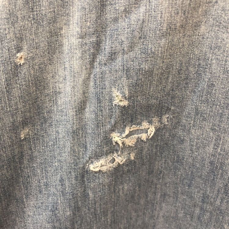 Saint Laurent Paris Saint Laurent Lace-Up Denim Shirt Size XL Size US XL / EU 56 / 4 - 10 Thumbnail