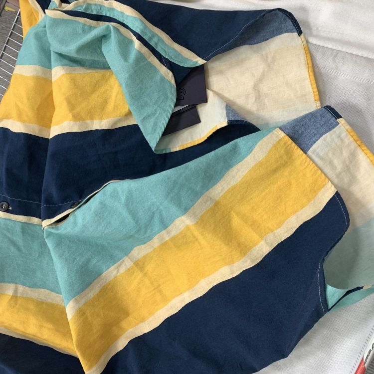Prada Prada Striped Cotton Shirt Size S Size US S / EU 44-46 / 1 - 8 Thumbnail