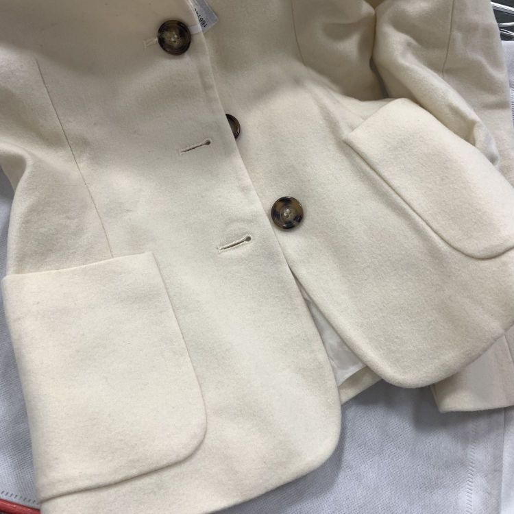 Prada Prada Cream Wool Blend Blazer Size 36 Size XS / US 0-2 / IT 36-38 - 7 Thumbnail