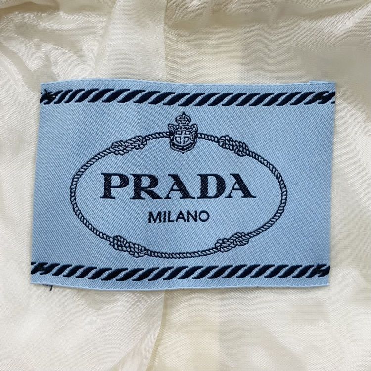 Prada Prada Cream Wool Blend Blazer Size 36 Size XS / US 0-2 / IT 36-38 - 3 Thumbnail