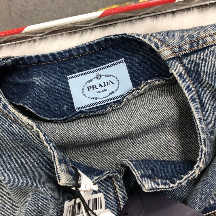 Prada Prada Logo Denim Jacket Size 38 Size XS / US 0-2 / IT 36-38 - 6 Thumbnail