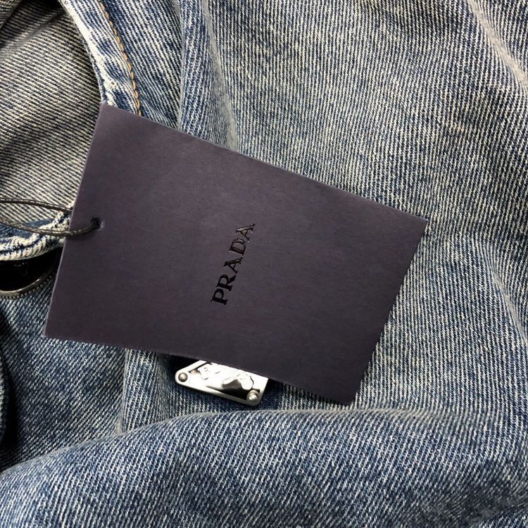 Prada Prada Logo Denim Jacket Size 38 Size XS / US 0-2 / IT 36-38 - 10 Thumbnail