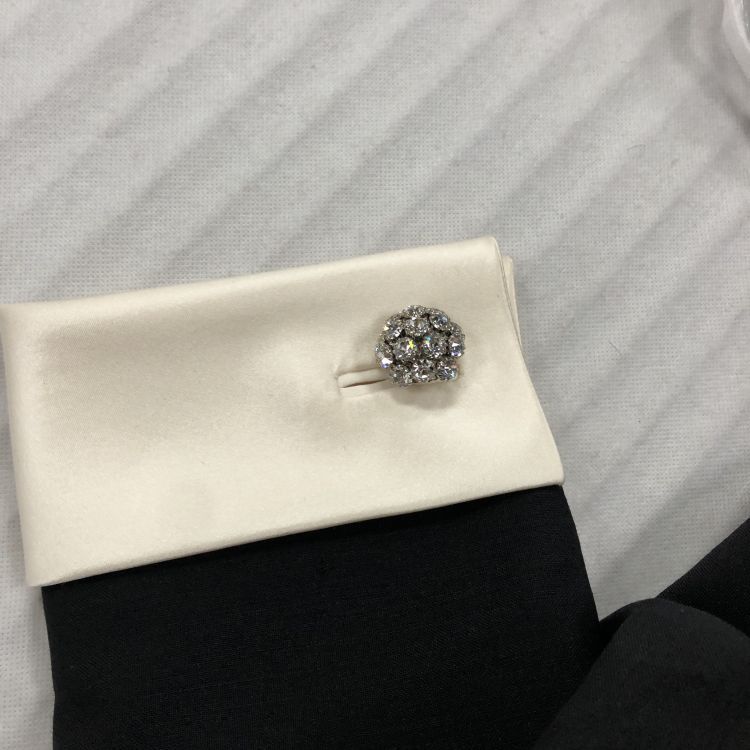Prada Prada Crystal Button Wool Mohair Jacket Size 42 Size M / US 6-8 / IT 42-44 - 9 Thumbnail