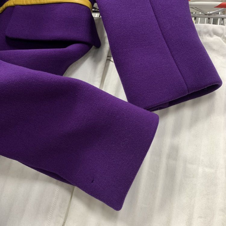 Prada Prada Purple Wool Trim Coat Size 40 Size S / US 4 / IT 40 - 7 Thumbnail
