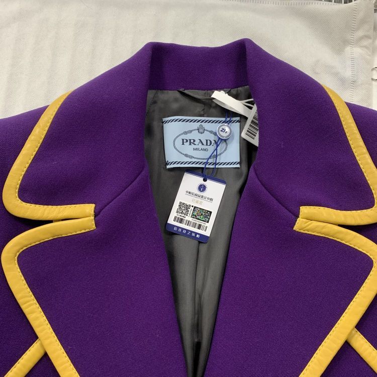 Prada Prada Purple Wool Trim Coat Size 40 Size S / US 4 / IT 40 - 8 Thumbnail