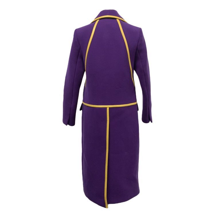 Prada Prada Purple Wool Trim Coat Size 40 Size S / US 4 / IT 40 - 2 Thumbnail