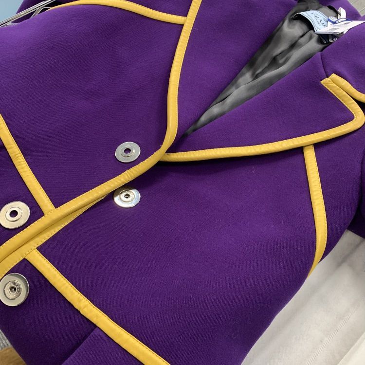 Prada Prada Purple Wool Trim Coat Size 40 Size S / US 4 / IT 40 - 9 Thumbnail