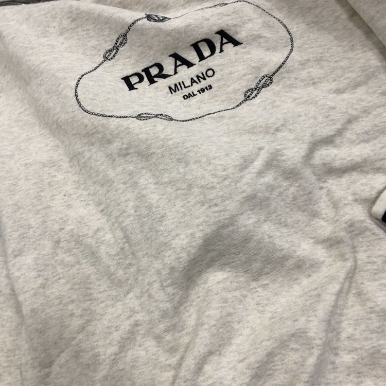 Prada Prada Logo Embroidered Hoodie Size XS Size XS / US 0-2 / IT 36-38 - 7 Thumbnail